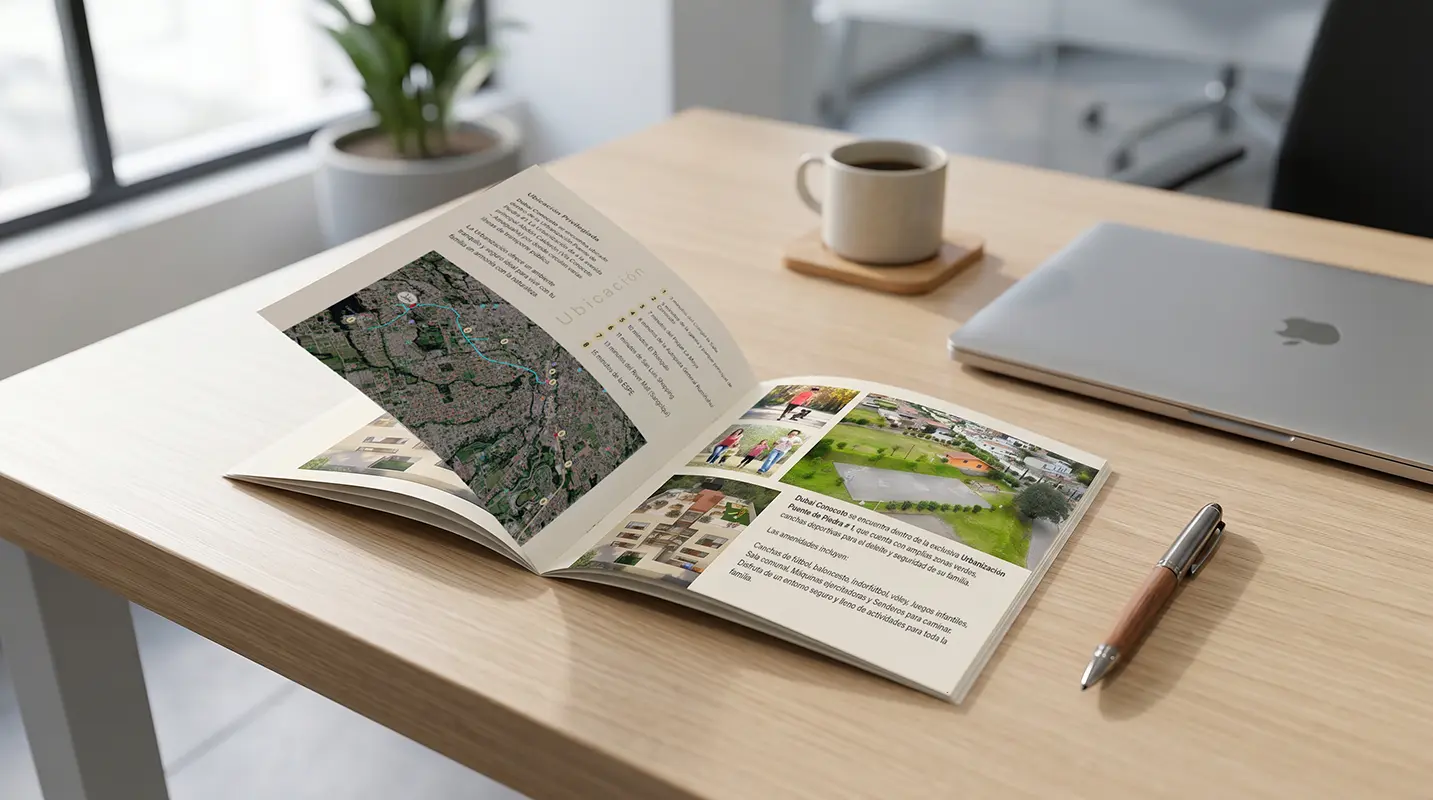 Brochure del proyecto inmobiliario Dubai Conocoto por Santiago Avila