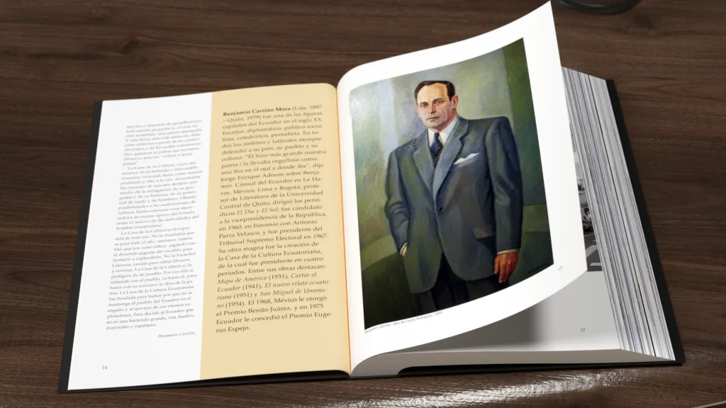 Libro Huellas que no cesan de la CCE diseñado por Santiago Avila S.