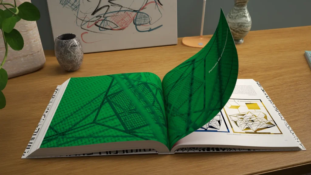 Maquetación de catálogo de arte contemporáneo y esculturas de Estuardo Maldonado