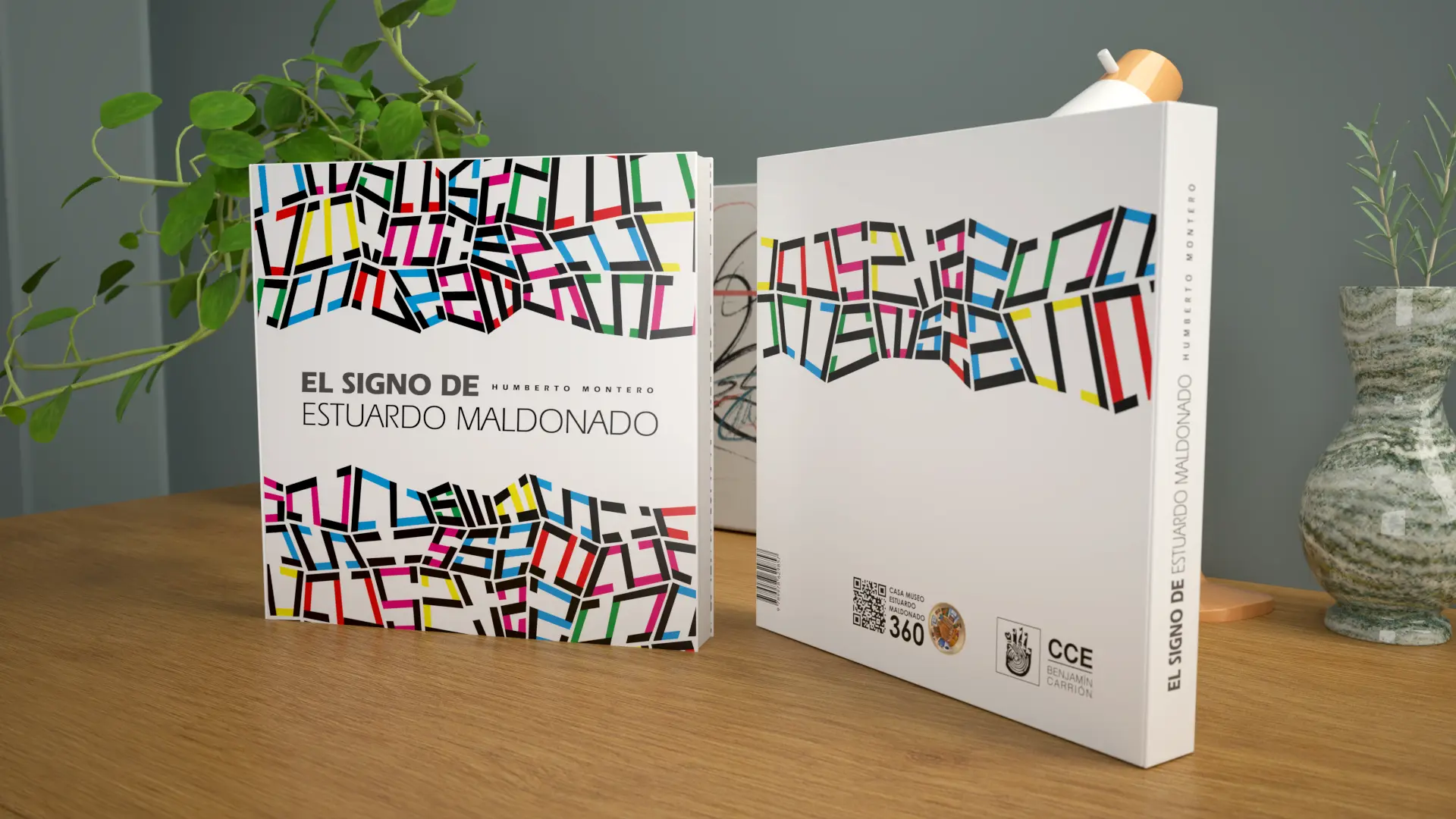 Diseño de portada de libro de arte El signo de Estuardo Maldonado por Santiago Avila